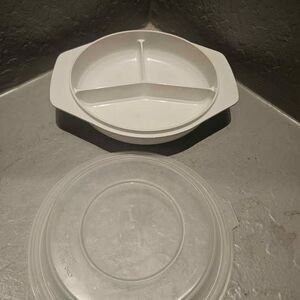 Nordicware Microwave 3 Section Container Bowl 9" x 7"
